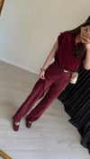 Tenssel Pantolon Bordo