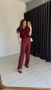 Tenssel Pantolon Bordo
