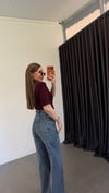 V Yaka Vatkalı Modal Bodysuit Bordo