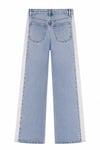 Yanı Tül Detaylı Wide leg Jean
