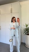 Yazlık Tensel Astarlı Blazer Ceket Bebe Mavi