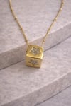 Yıldız Küp Kolye Gold