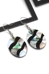 Abalon Sedef Doğal Taş Küpe - KP-0280