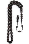 Abanoz Ağacı Tesbih 10 x 14 mm Badem Kesim