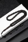 Abanoz Ağacı Tesbih 6 x 11 mm Kapsül Kesim - T-1825