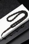 Abanoz Ağacı Tesbih 6 x 11 mm Kapsül Kesim - T-1825