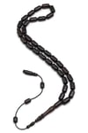 Abanoz Ağacı Tesbih 6 x 11 mm Kapsül Kesim - T-1825