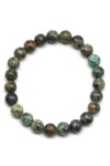 Afrika Turkuaz Doğal Taş Bileklik 8 mm Küre Kesim - BLK-2143