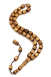 Akasya Ağacı Tesbih 6 x 8 mm Kapsül Kesim - T-1867