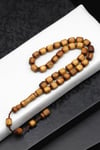 Akasya Ağacı Tesbih 6 x 8 mm Kapsül Kesim - T-1867