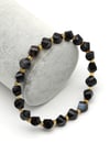 Akik Doğal Taş Bileklik 7 x 8 mm Burgu Kesim - BLK-2182