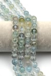 Akuamarin (A Kalite) Doğal Taş Dizi 10 mm Küre Kesim