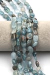 Akuamarin Doğal Taş Dizi 10 x 13 mm Mercimek Kesim - DZ-1241