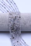 Akuamarin Doğal Taş Dizi 3 mm Fasetli Küre Kesim - DZ-1543
