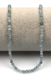 Akuamarin Doğal Taş Dizi 3 mm Fasetli Küre Kesim - DZ-1285
