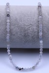 Akuamarin Doğal Taş Dizi 3 mm Fasetli Küre Kesim - DZ-1543
