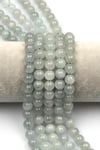 Akuamarin Doğal Taş Dizi 8 mm Küre Kesim