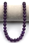 Ametist ( A Kalite ) Doğaltaş Dizi 10 mm Küre Kesim