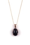 Ametist Doğal Taş 925 Ayar Gümüş Rose Renkli Kolye