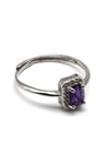 Ametist Doğal Taş Ayarlanabilir Yüzük - YZK-0146