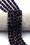 Ametist Doğal Taş Dizi 7 x 8 mm Küp Kesim - DZ-1428
