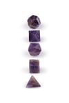 Ametist Doğal Taş Platonik Set