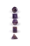 Ametist Doğal Taş Platonik Set