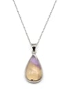 Ametrin Doğal Taş 925 Ayar Gümüş Kolye