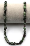 Anyolit Doğal Taş Dizi 6 x 8 mm Mercimek Kesim
