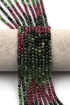 Anyolit ( Ruby Zoisite ) Doğal Taş Dizi 4 mm Fasetli Küre Kesim - DZ-1288