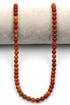 Ateş Akik-Fire Agate Doğaltaş Dizi 6 mm Küre Kesim