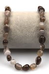 Botswana Akik Doğal Taş Dizi 10 x 13 mm Mercimek Kesim - DZ-1255