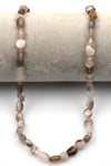 Botswana Akik Doğal Taş Dizi 6 x 8 mm Mercimek Kesim