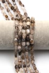 Botswana Akik Doğal Taş Dizi 6 x 8 mm Mercimek Kesim
