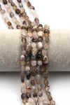 Botswana Akik Doğal Taş Dizi 6 x 8 mm Mercimek Kesim