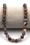 Botswana Akik Doğal Taş Dizi 8 mm Küre Kesim - DZ-0930