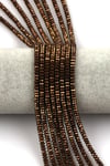 Bronz Renkli Hematit Dizi 2 x 4 mm Fasetli Rondel Kesim