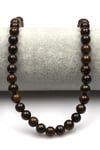 Bronzit Doğal Taş Dizi 8 mm Küre Kesim - DZ-0822