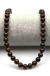 Bronzit Doğal Taş Dizi 8 mm Küre Kesim - DZ-0822