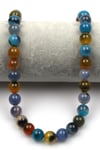 Candy Agate Doğal Taş Dizi 10 mm Küre Kesim