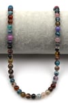 Candy Agate Doğal Taş Dizi 6 mm Küre Kesim