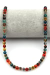 Candy Agate Doğal Taş Dizi 6 mm Küre Kesim