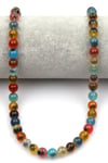 Candy Agate Doğal Taş Dizi 8 mm Küre Kesim