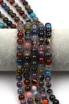 Candy Agate Doğal Taş Dizi 8 mm Küre Kesim