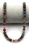 Candy Agate Doğal Taş Dizi 8 mm Küre Kesim
