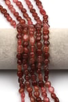 Çilek Kuvars Doğal Taş Dizi 10 x 13 mm Mercimek Kesim - DZ-1242