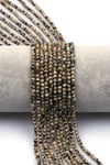 Dalmaçyalı Jasper Doğal Taş Dizi 3 mm Fasetli Küre Kesim - DZ-1575
