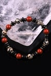 Dalmaçyalı Jasper - Red Jasper - Hematit - Kokonat Doğal Taş Tasarım Bileklik
