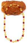 Damla Kehribar Bebek Diş Kolye - 33 cm