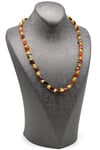 Damla Kehribar Kolye – 25 cm